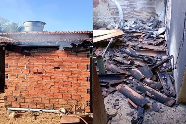 Homem volta para casa e encontra imóvel em chamas após ataque criminoso em Pindaí