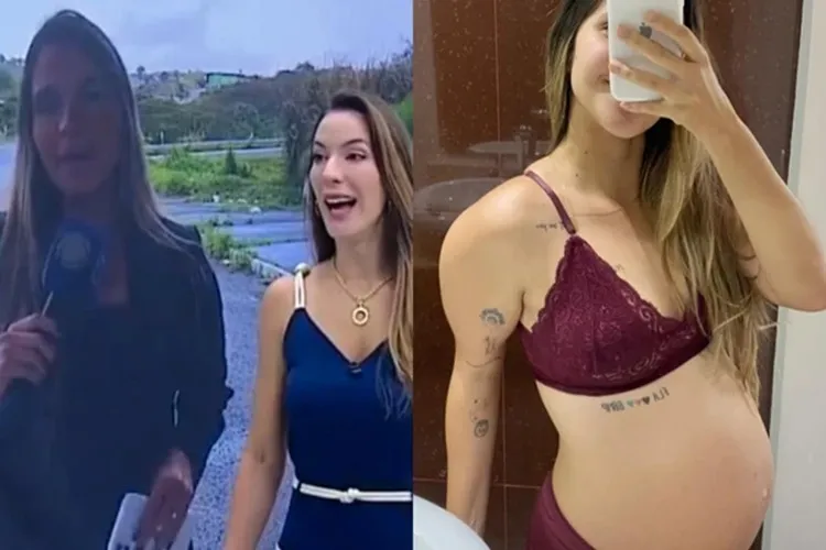Repórter da Record Bahia entra em trabalho de parto ao vivo