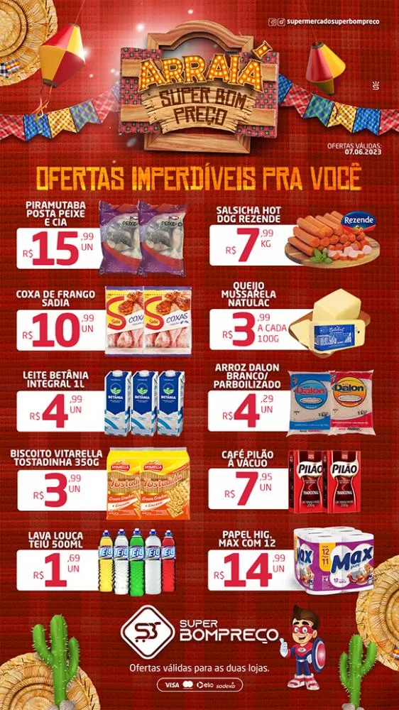 Confira as promoções no Supermercado Super Bom Preço em Brumado