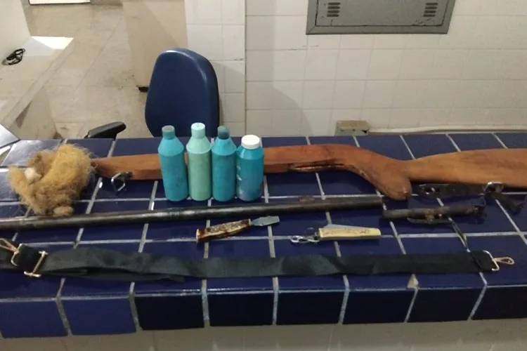 Jovem é detido após ameaçar o pai com espingarda na zona rural de Brumado