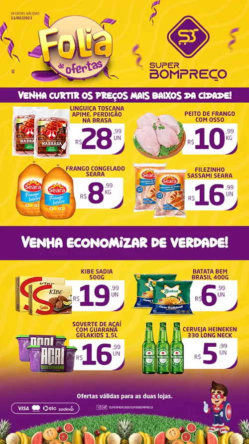 Confira as promoções no Supermercado Super Bom Preço em Brumado