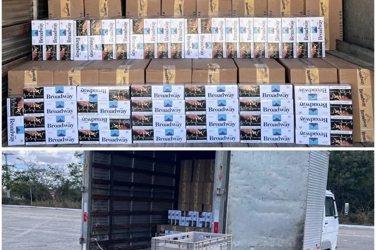 PRE apreende carga de cigarro avaliada em R$ 300 mil na BR-030 em Rio do Antônio
