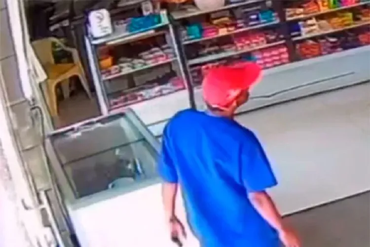 Lanchonete é furtada na BA-262 em Aracatu e câmeras de segurança flagram suspeito