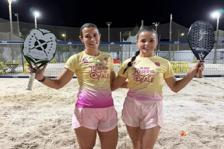 Dupla brumadense conquista primeiro ouro em etapa do Campeonato Baiano de Beach Tennis