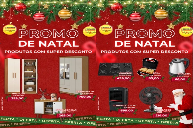 Natal é na Squaresom e Polly Móveis em Brumado