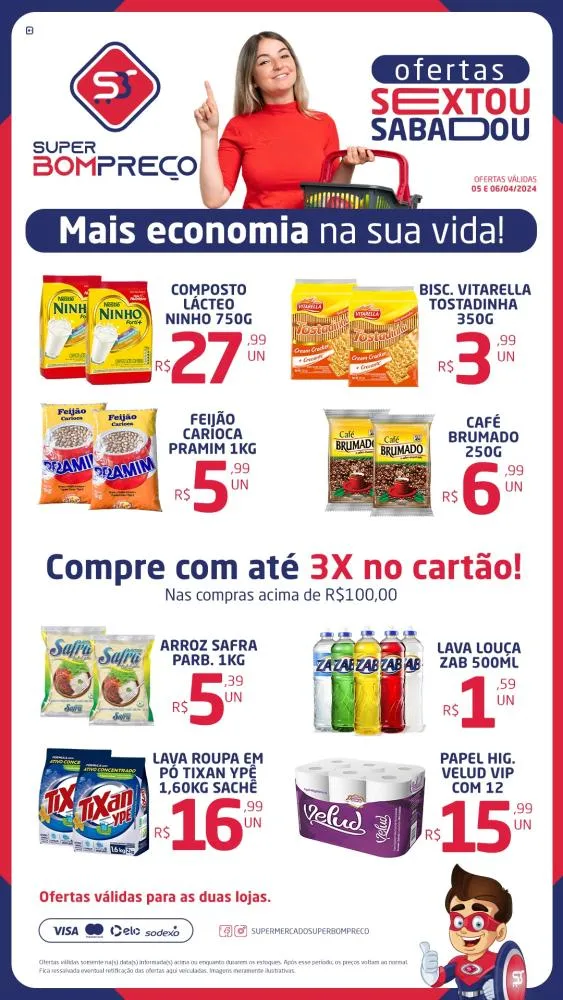 Confira as promoções no Supermercado Super Bom Preço em Brumado
