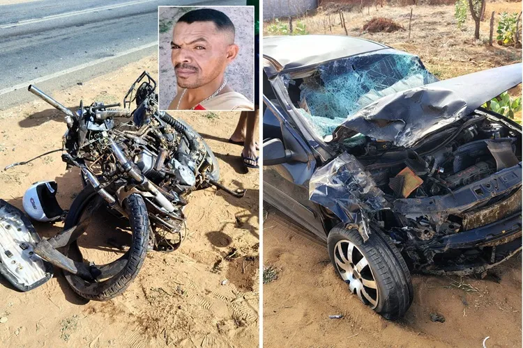 Motociclista morre em grave colisão na BR-122 em Pindaí