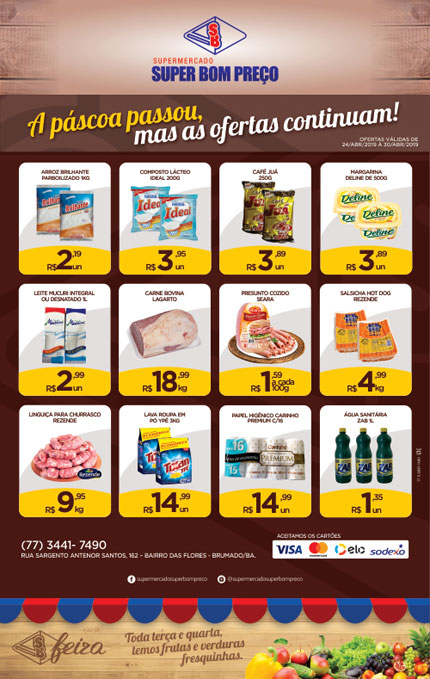 Confira as promoções do Supermercado Super Bom Preço em Brumado