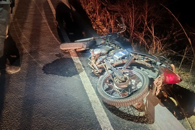 Homem de 48 anos morre após acidente de moto na BA-160, em Bom Jesus da Lapa