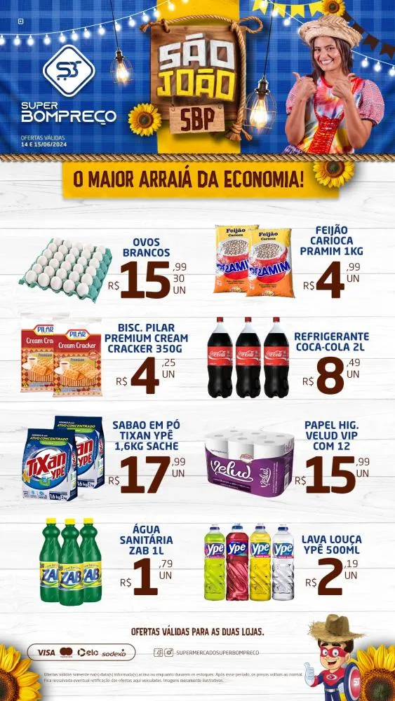 Confira as promoções no Supermercado Super Bom Preço em Brumado