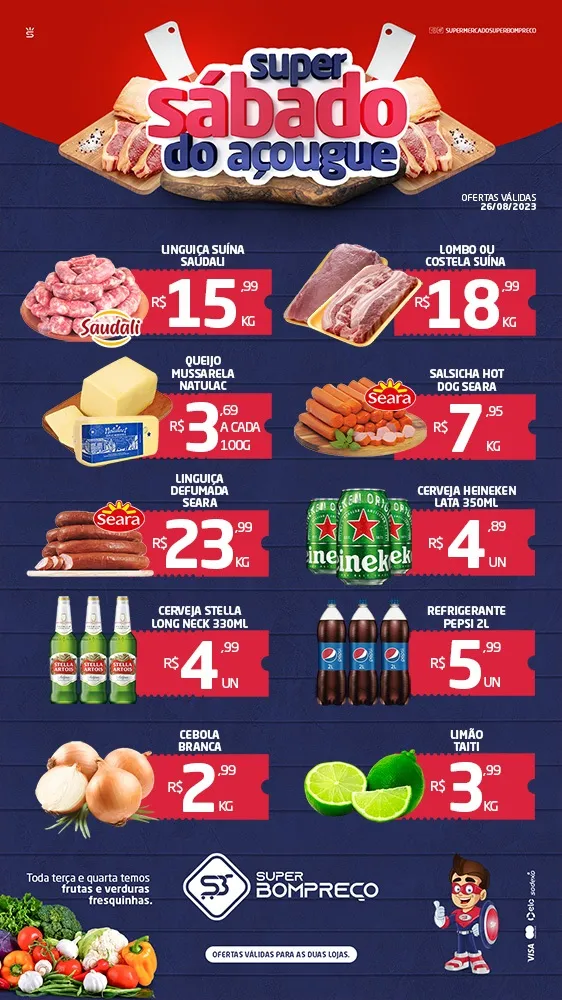 'Sábado do Açougue': Confira as promoções no Supermercado Super Bom Preço em Brumado