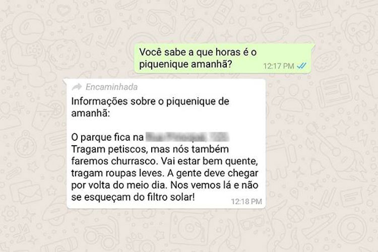WhatsApp vai avisar se mensagem recebida veio de outra conversa