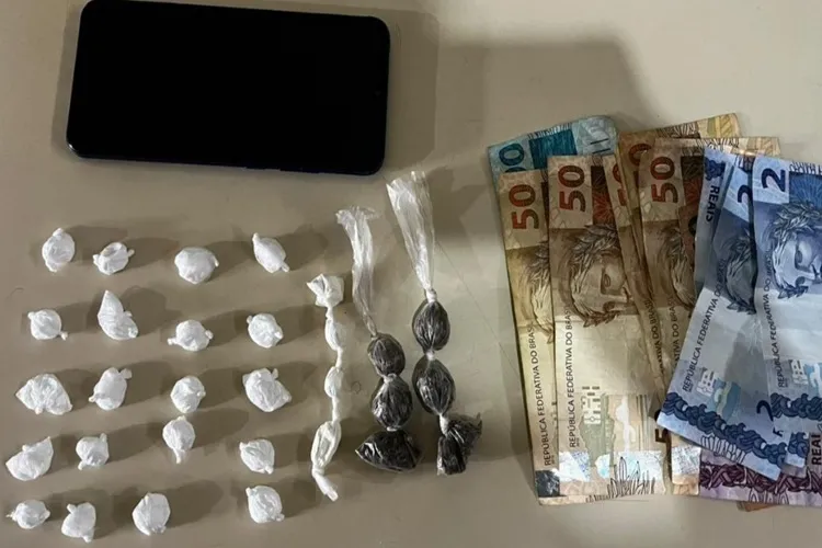 80ª CIPM prende homem com drogas na região central do município de Belo Campo