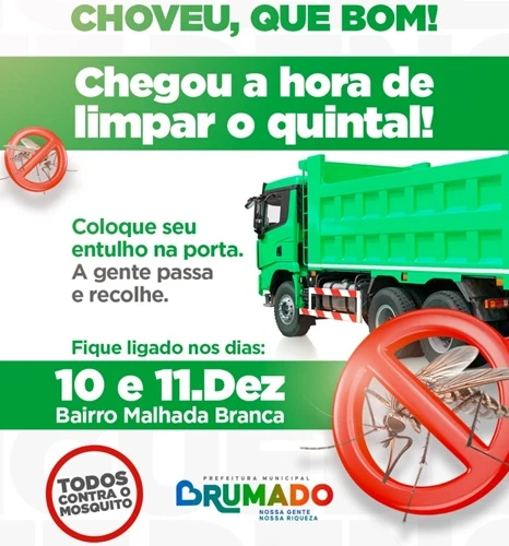 Brumado: Bairro Malhada Branca receberá mutirão de limpeza