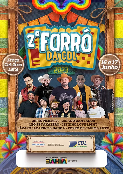Forró da CDL 2023 acontece nos dias 16 e 17 deste mês em Brumado