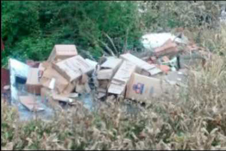 Brumadense tomba caminhão com carga de cigarros contrabandeados no Mato Grosso do Sul