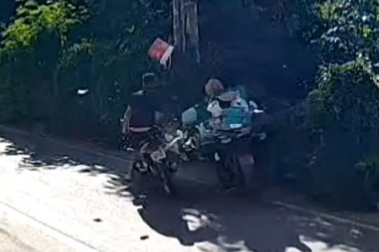 VÍDEO: Mulher é atropelada por motocicleta em Licínio de Almeida