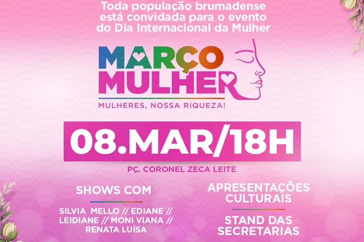Prefeitura homenageará as mulheres com grande evento em Brumado