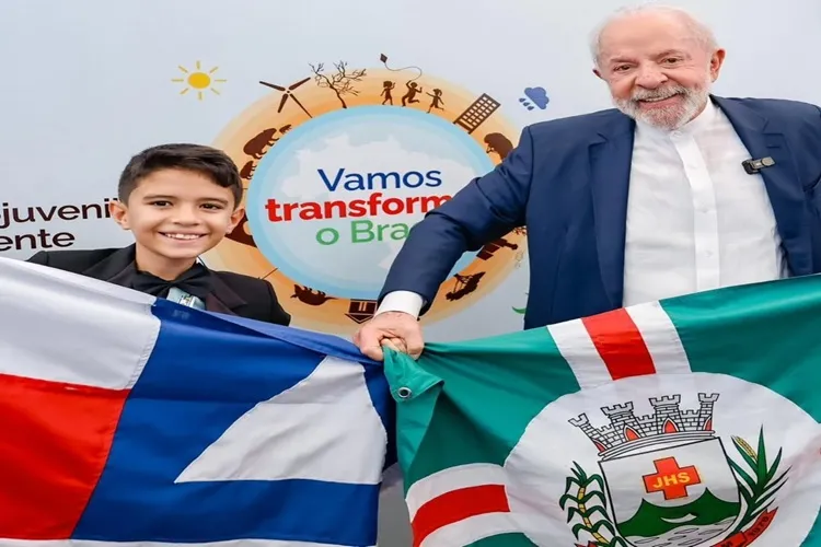 Estudante de Paramirim participa de agenda sobre sustentabilidade com Lula