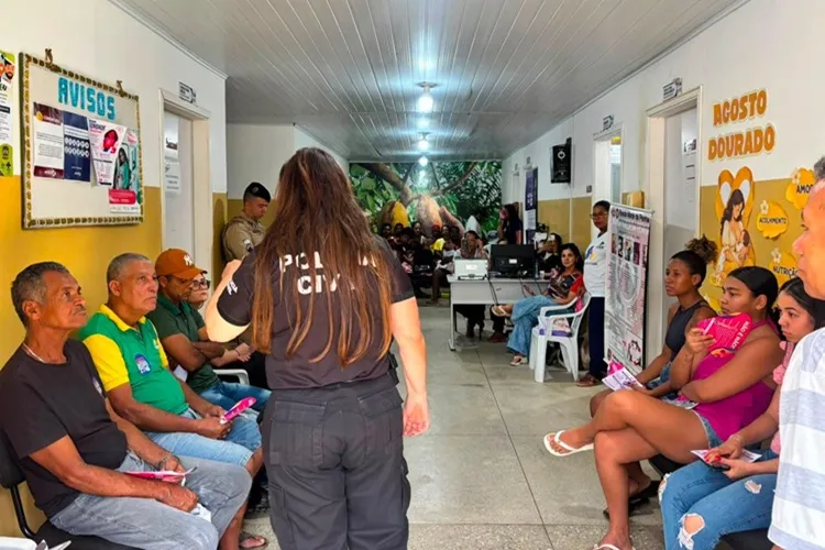 Polícia Civil leva ações do Agosto Lilás à zona rural de Jequié
