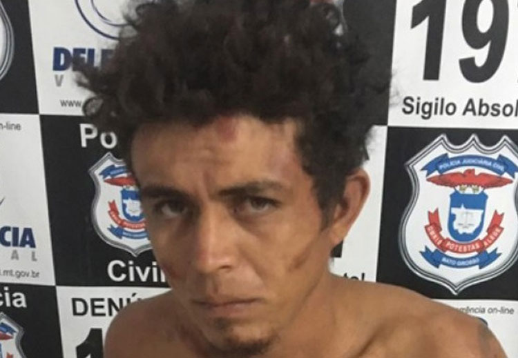 Algemado, preso por agressão tenta bater na mulher