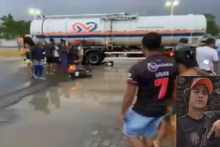 Policial penal morre após batida entre moto e carreta na BR-116 em Teofilândia