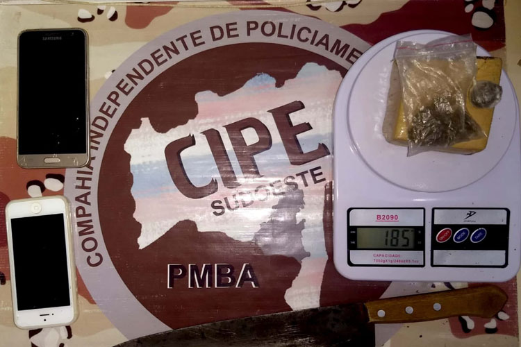 Indivíduo é preso por tráfico de drogas na cidade de Paramirim