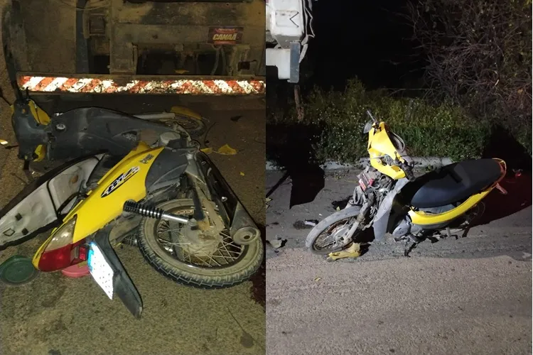 Jovem de 20 anos morre após colisão entre moto e caçamba em Guanambi