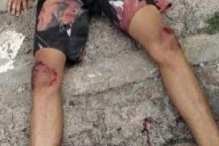 Casal de idosos é atingido por motociclista em fuga no Bairro São Félix em Brumado