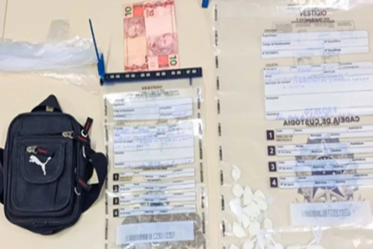 Suspeito de bicicleta tenta fugir a pé, mas acaba preso com drogas em Licínio de Almeida