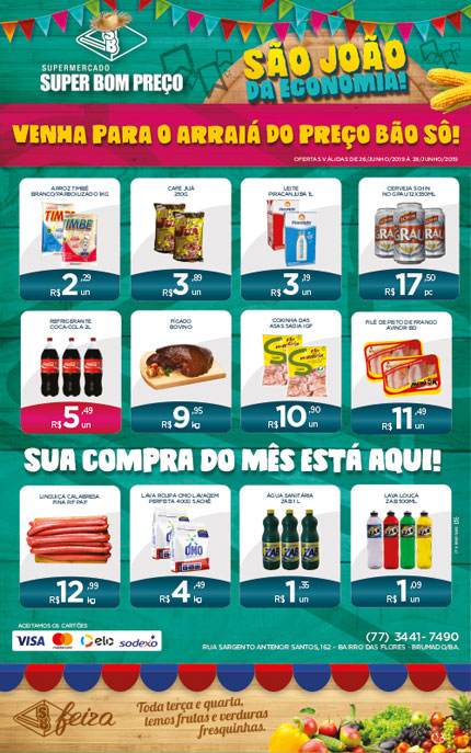 Confira as promoções da semana no Supermercado Super Bom Preço em Brumado