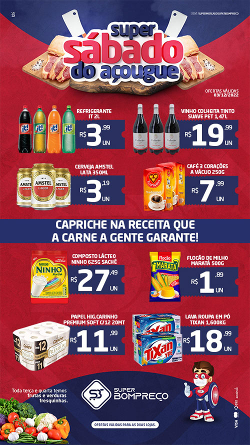 Confira as promoções no Supermercado Super Bom Preço em Brumado