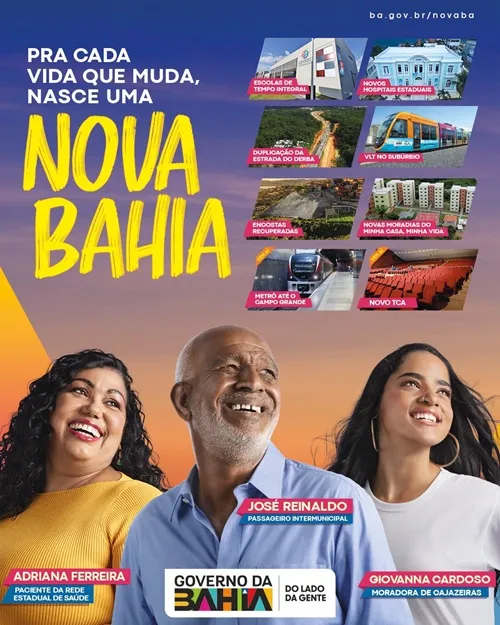 'Para Cada Vida que Muda, Nasce uma Nova Bahia': Governo unifica campanhas e destaca impacto social