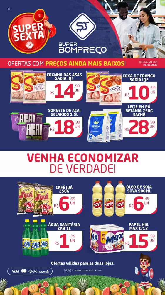 Confira as promoções no Supermercado Super Bom Preço em Brumado