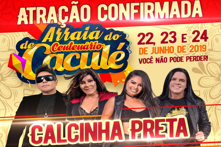 Calcinha Preta é a primeira atração confirmada no Arraiá de Caculé 2019