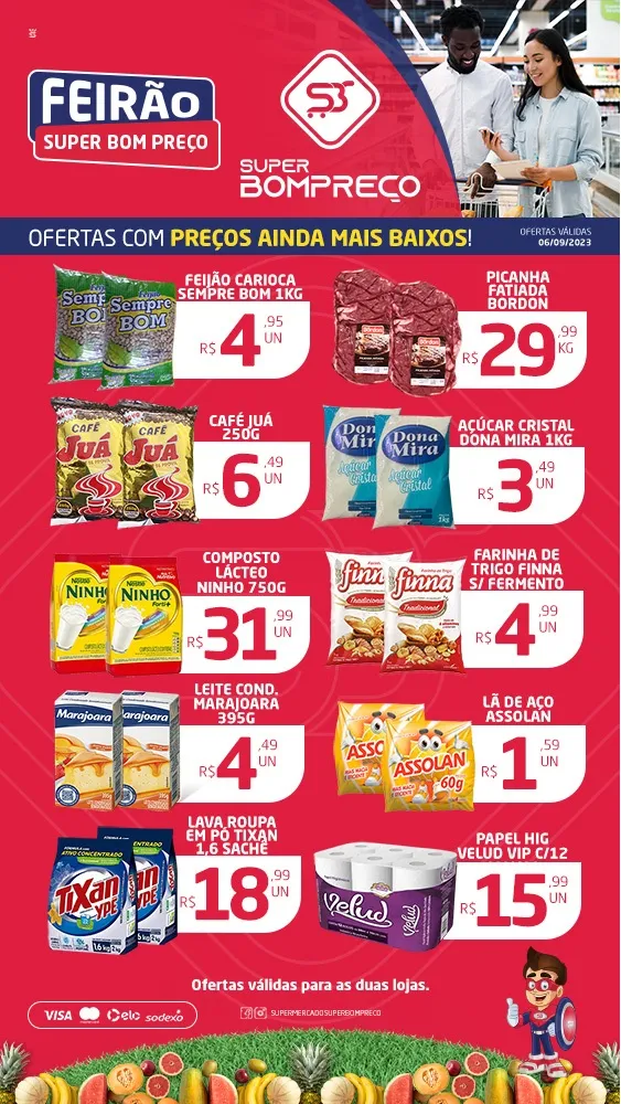 Confira as promoções no Supermercado Super Bom Preço em Brumado