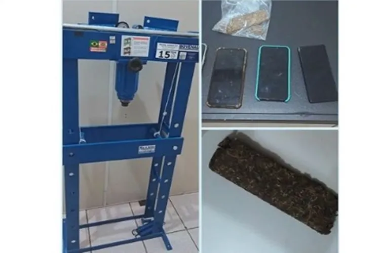 Drogas e uma máquina hidráulica são apreendidas em Vitória da Conquista