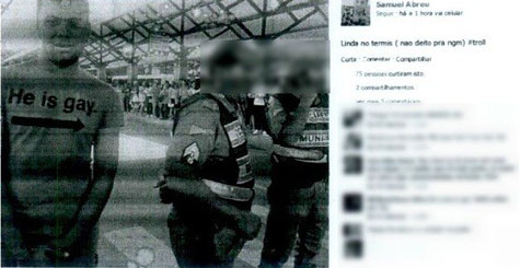 Justiça condena jovem por postar foto com camisa 'ele é gay' ao lado de PM