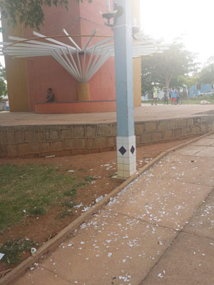 Igaporã: Vandalismo em praça central da cidade