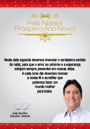 Deputado João Bonfim chama atenção para o verdadeiro sentido do Natal