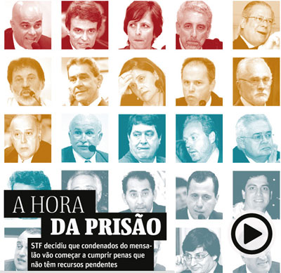 Condenados no processo do mensalão devem cumprir penas em Brasília