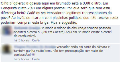 Preço da gasolina em Brumado ganha repercussão e população cobra baixa no valor