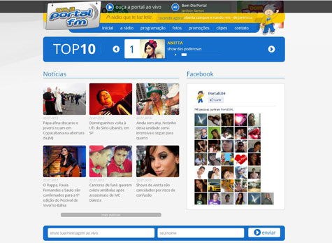 Rádio Portal FM 104 com novo site