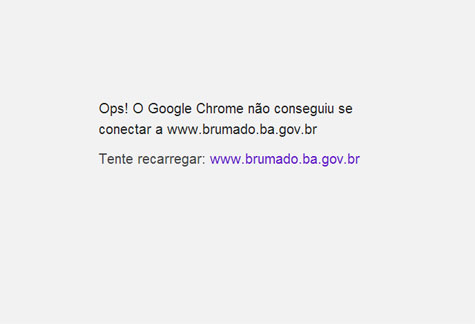 Site da prefeitura de Brumado está fora do ar