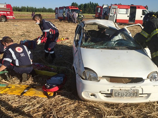 Casal natural de Livramento de Nossa Senhora sofre grave acidente no interior de São Paulo