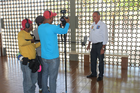 Brumado: Aguiberto Lima Dias grava para programa eleitoral de Rui Costa