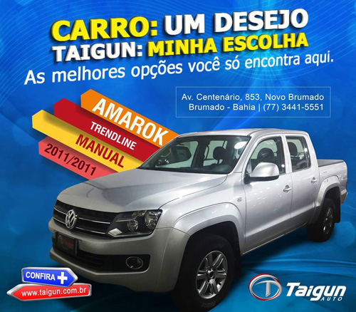 Amarok Trendline acaba de chegar na Taigun Auto em Brumado