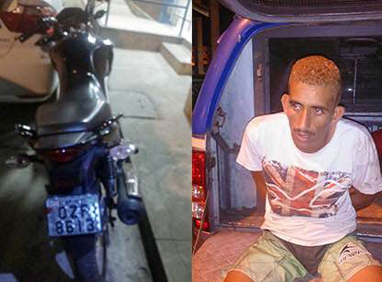 Motocicleta é roubada e recuperada em Brumado