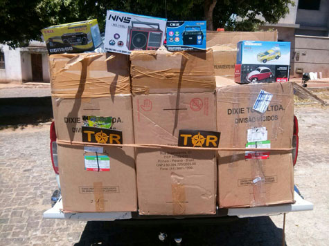 Caetité: PRE apreende material contrabandeado na BR-030