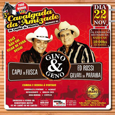 Adquira seu ingresso da Cavalgada da Amizade em Brumado antes da virada de preço